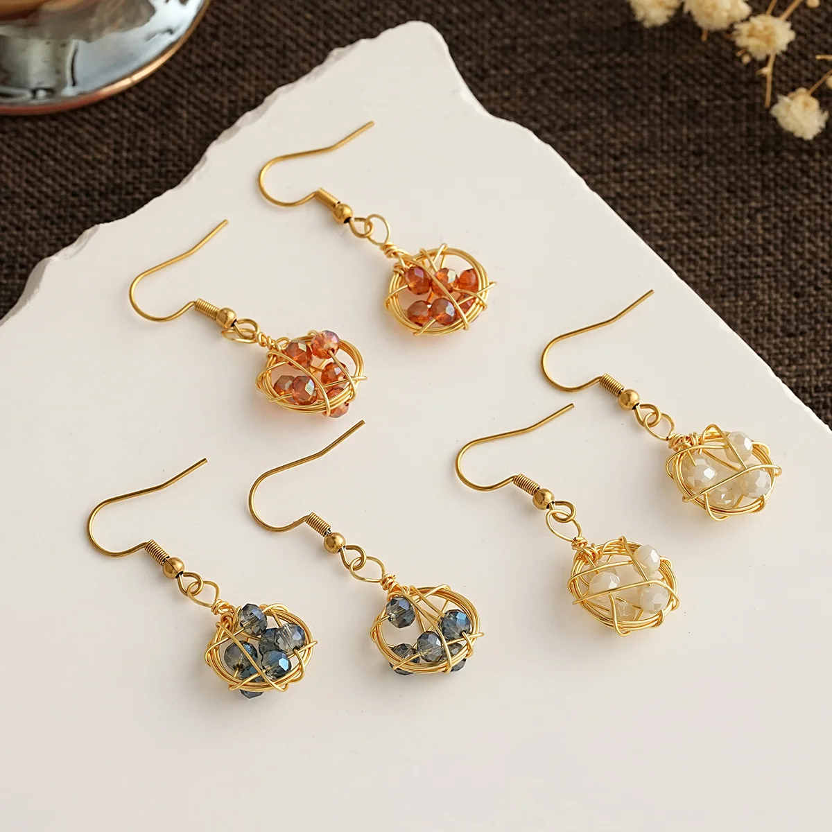 Simple Female Earrings 925 Sterling SIlver Blue Oval Zircon Earrings for Women Wedding Statement Jewelry Pendientes Oorbellen