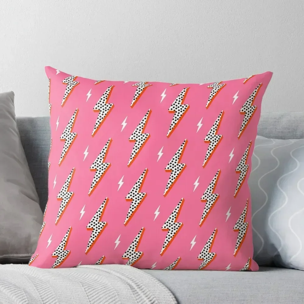 

Lightning bolt thunder flash preppy pink Throw Pillow Cusions Cover sleeping pillows pillow