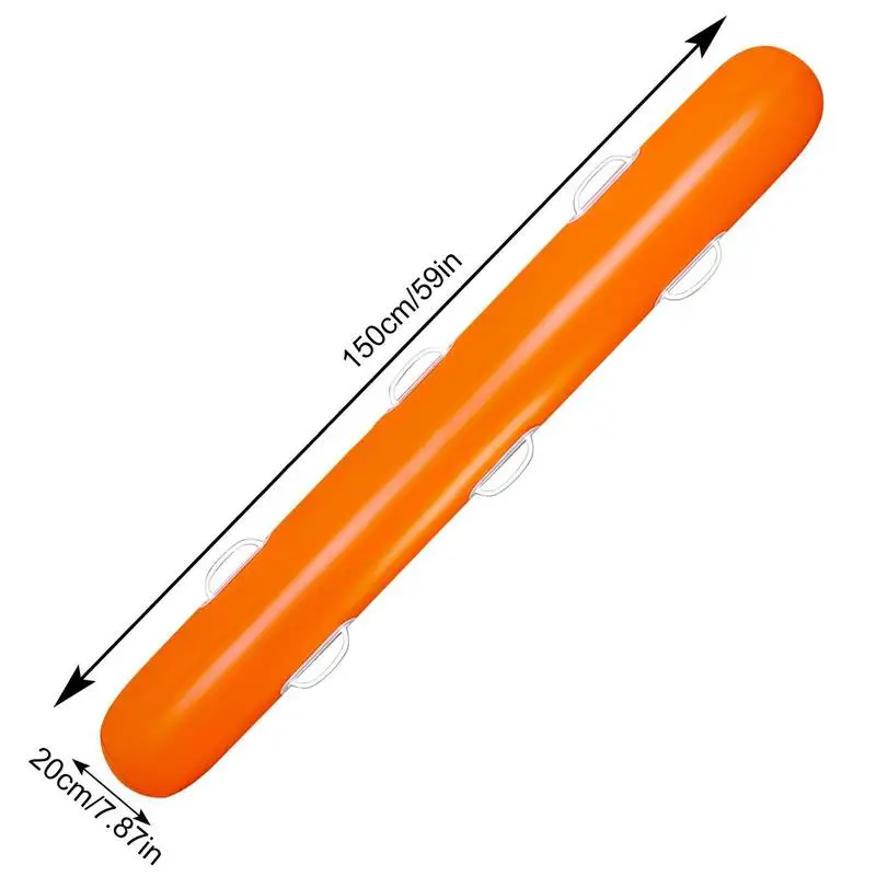 Makaron piankowy do pływania 150cm/59 cali basen dmuchany pływaki z uchwytami olbrzymie dmuchane kluski akcesoria do basenu