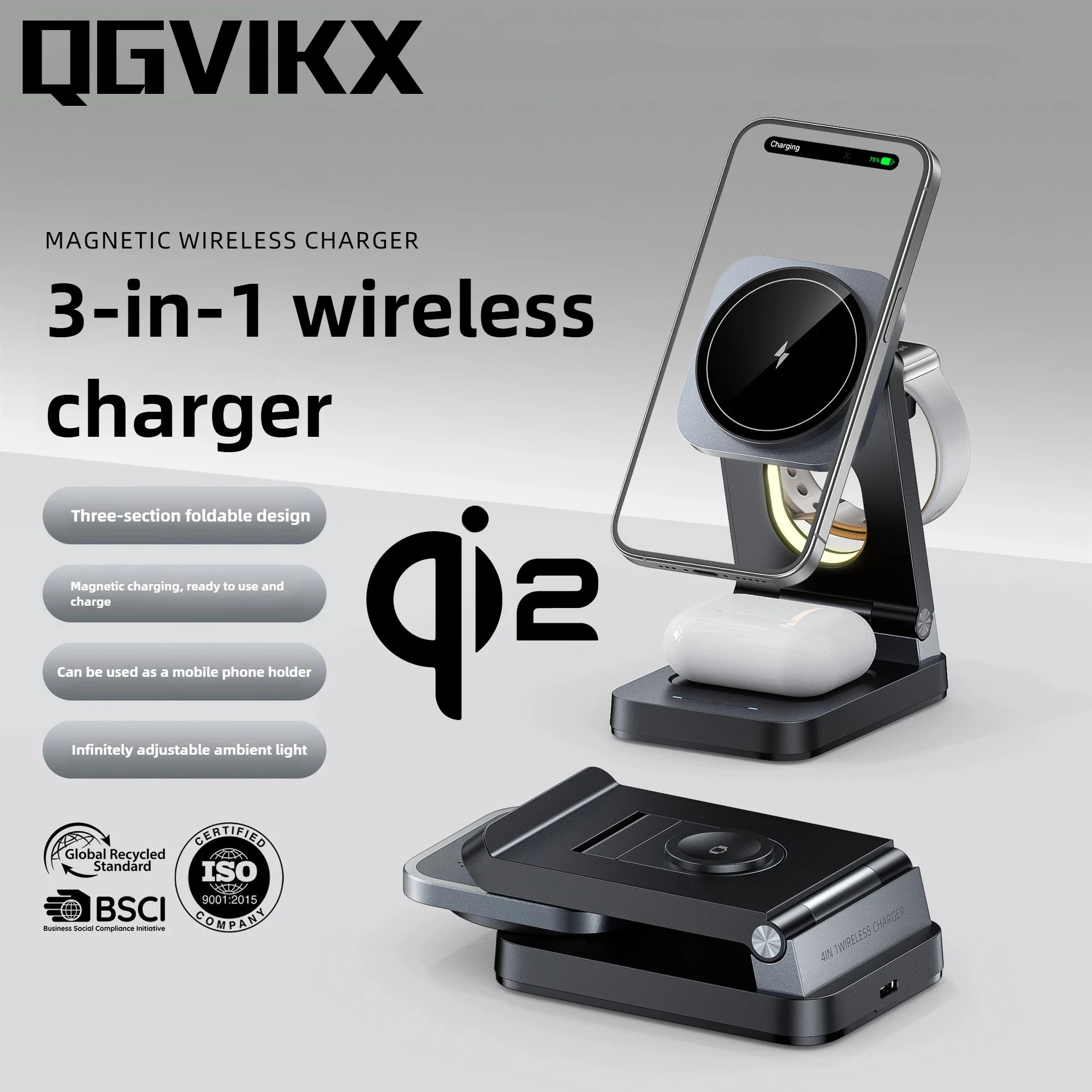 Qi2 15W 4-In-1 Fold…