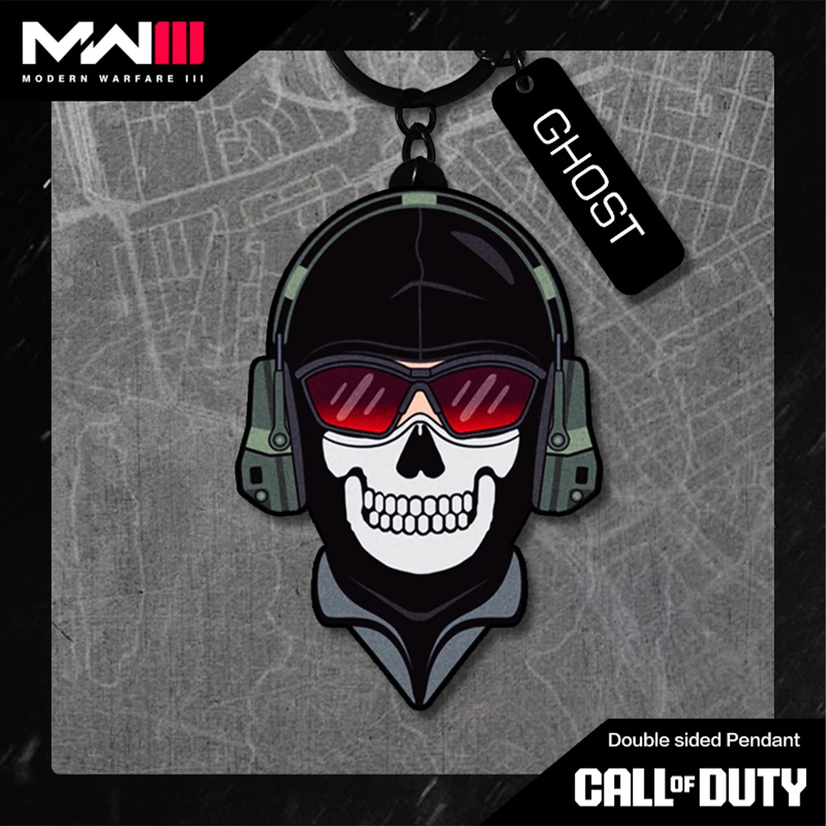 COD19 Task Force Call of Duty Night Battle Ghost 3D PVC Tactical Patch Armband Morale Badge Ghost Mask Skull Patches for Cosplay