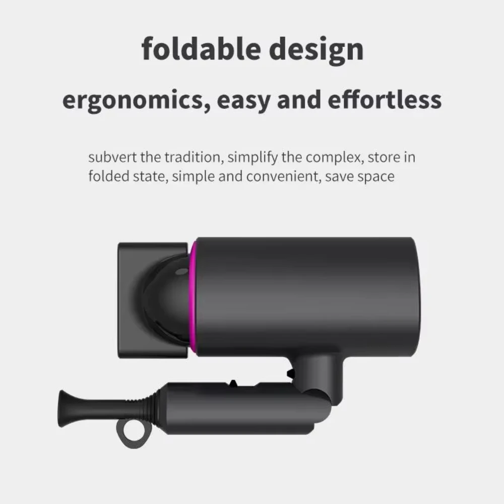 Foldable Multi Gear Adjustment Hair Dryer High-Power 1800w Constant Temperature Hot And Cold Air Hair Salon Styling Machine