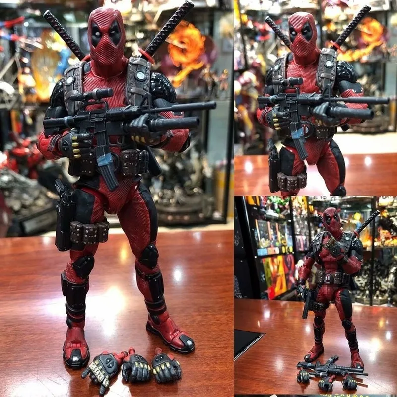 NECA X-Men Deadpool Action Figure In Stock Super Hero Deadpool الشكل في نهاية المطاف تحصيل نموذج اللعب دمية الأولاد هدية عيد ميلاد