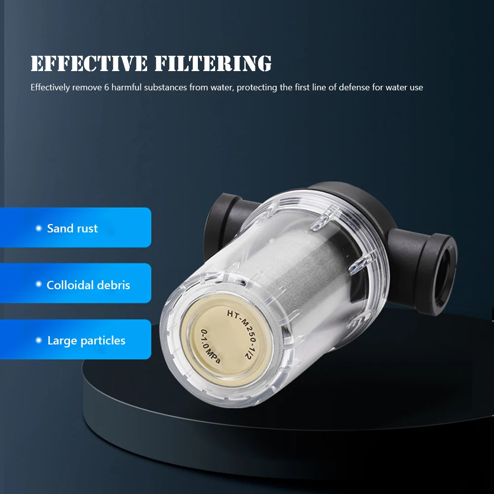 Spin Down Sediment Filter Stainless Steel Whole House Spin Down Sediment Water Filter Pre-Filtration System for Water Tank/Tower