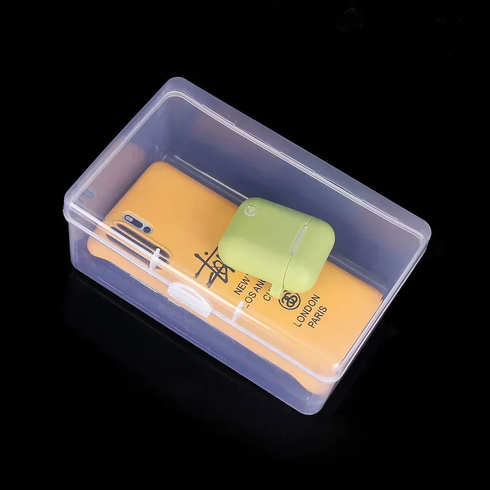 Transparent Plastic Storage Jewelry Box Container For Beads Earring Jewelry Cosmetics Tool Parts 17.3*10.8*7.3cm Rectangle Boxes