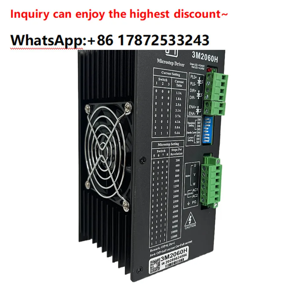 Three phase stepper driver single-phase 220VAC compatible with 110 three-phase stepper motor