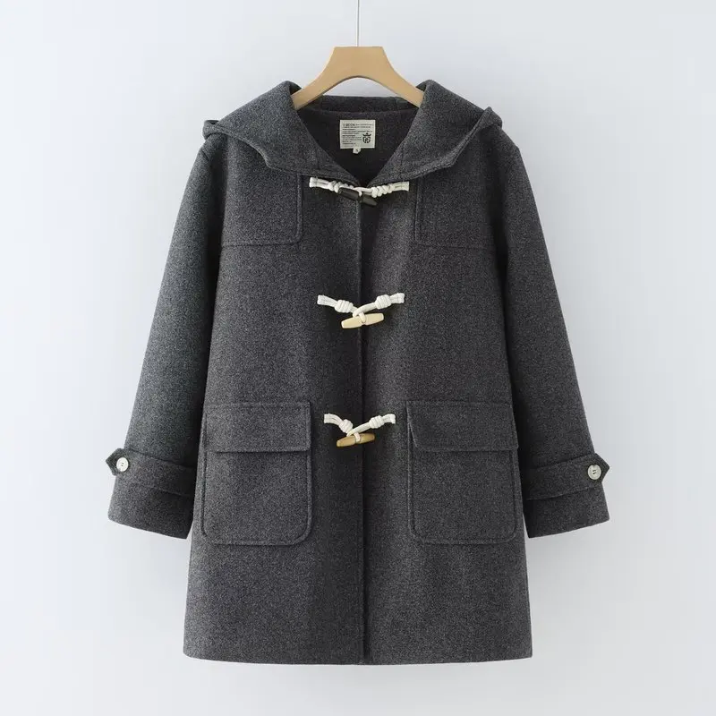 

Высококачественная женская зимняя толстая теплая хлопковая куртка, женские парки, утепленные стеганые деревянные пряжки, JK, шерстяные куртки, пальто