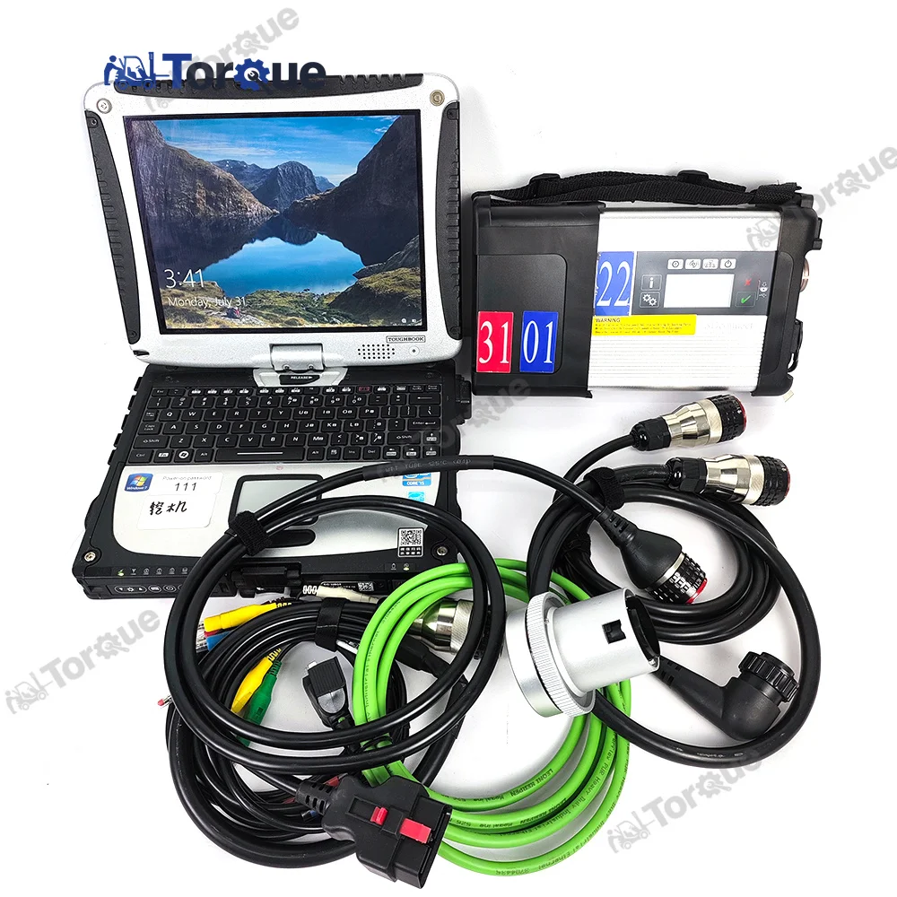 CF19 laptop MB STAR C5 Multiplexer for Benz mb SD Connect C5 xenry das wis epc DTS truck car diagnostic PK mb c6