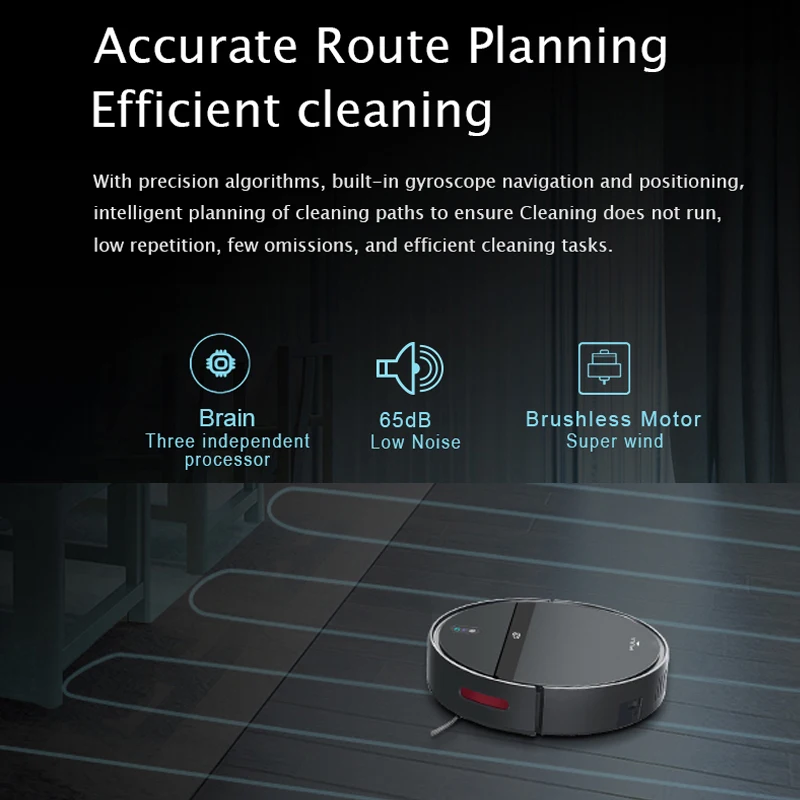 GOOVI V3SS 6000Pa Robot Vacuum Cleaner Gyroscope Navigation,4400mAh 3in1 Mopping Sweeping Suction Smart Home Tuya Wifi Support