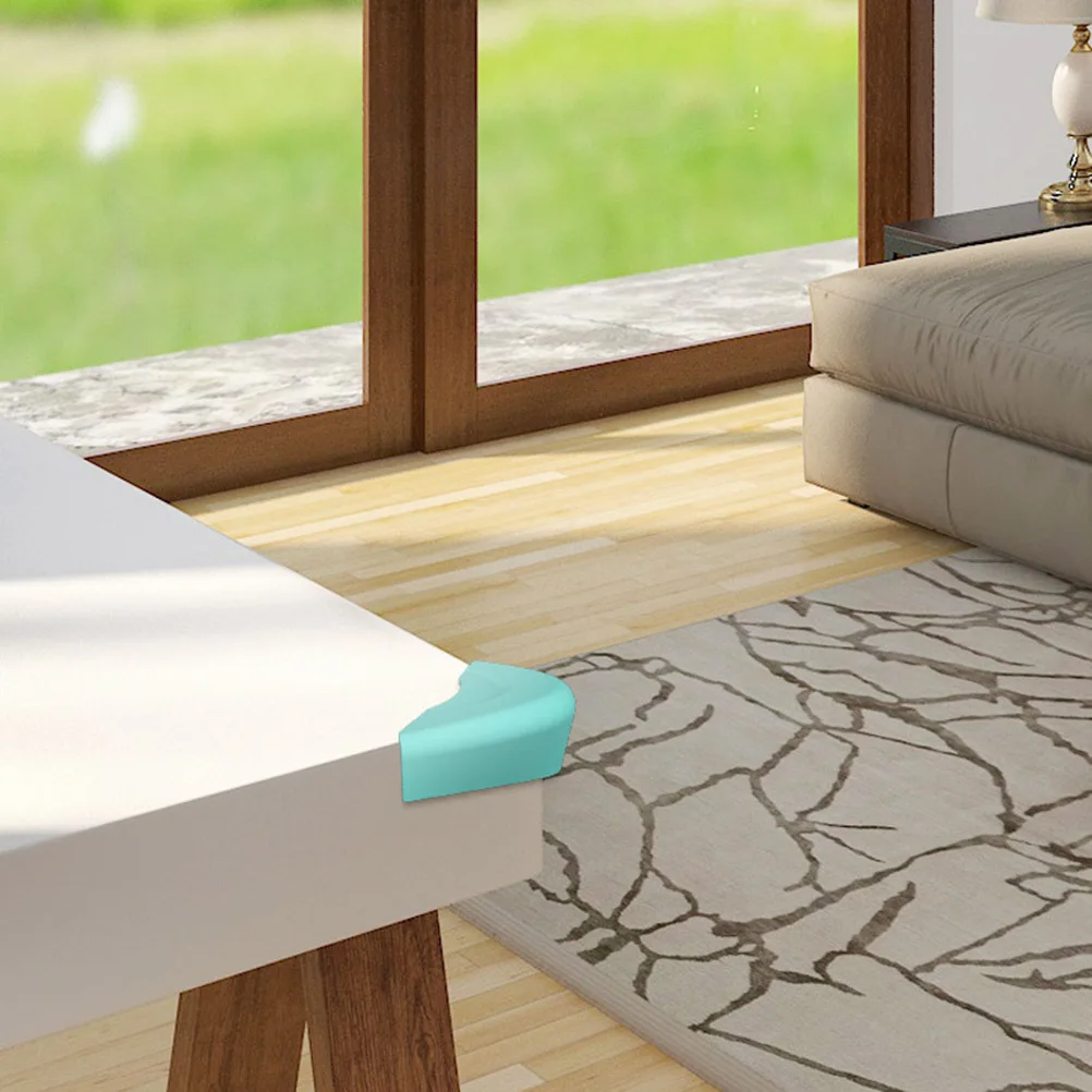 

4Pcs Soft Silicone Corner Protector Baby Safety for Furniture Edges Table Desk Home Proofing Anti-Collision Light