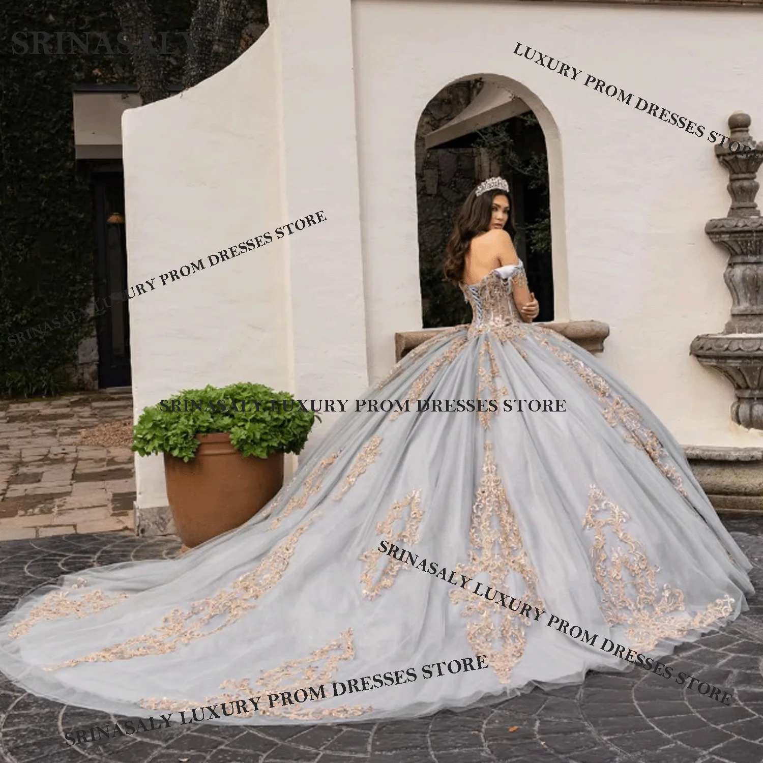 

Mexican Elegant Off Shoulder Quinceanera Dress Ball Gown Princess Customized Applique Beading Corset Sweet 16 Vestido De 15 Año