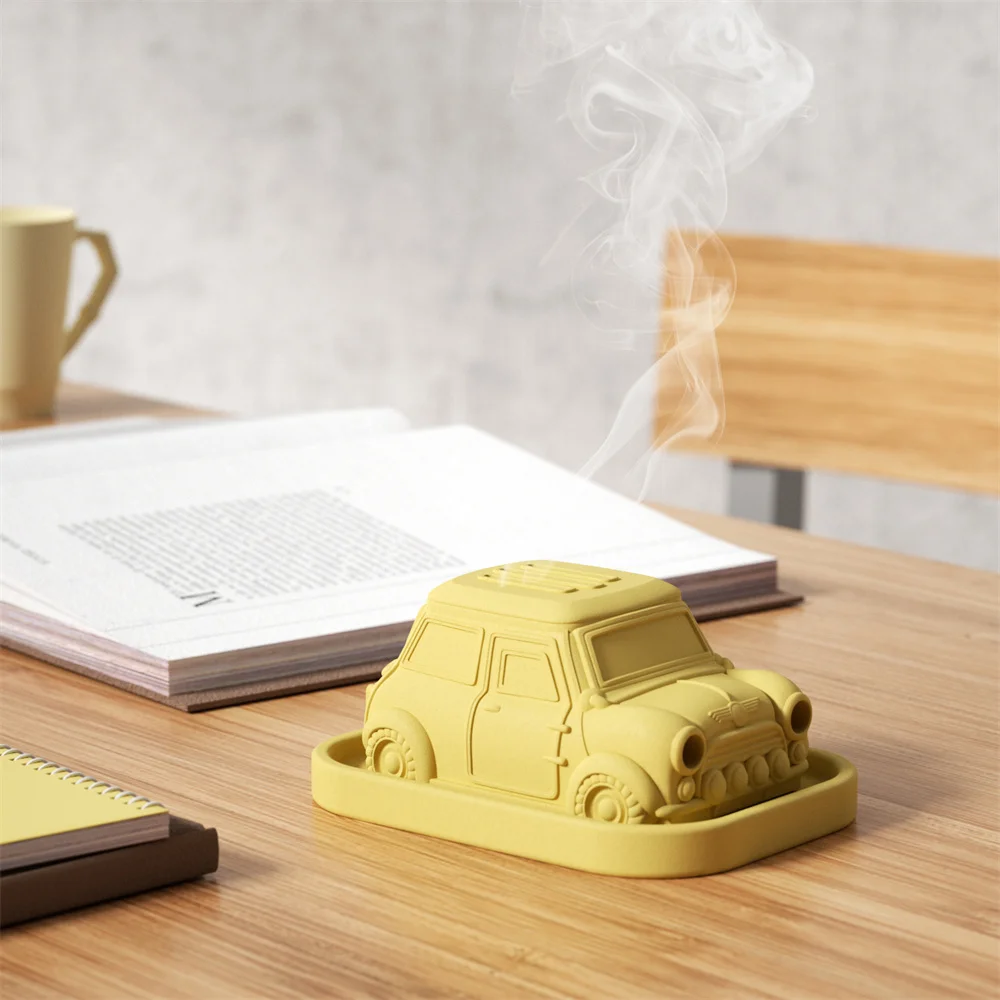 

Retro-styled Car-Shaped Incense Burner Concrete Silicone Mold Cone Incense Burner Mould for Cement