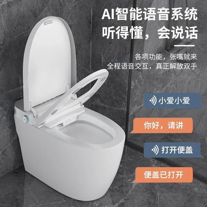 Wholesale intelligent closestool without water pressure limitation, full-automatic flip-top integrated instant toilet with water