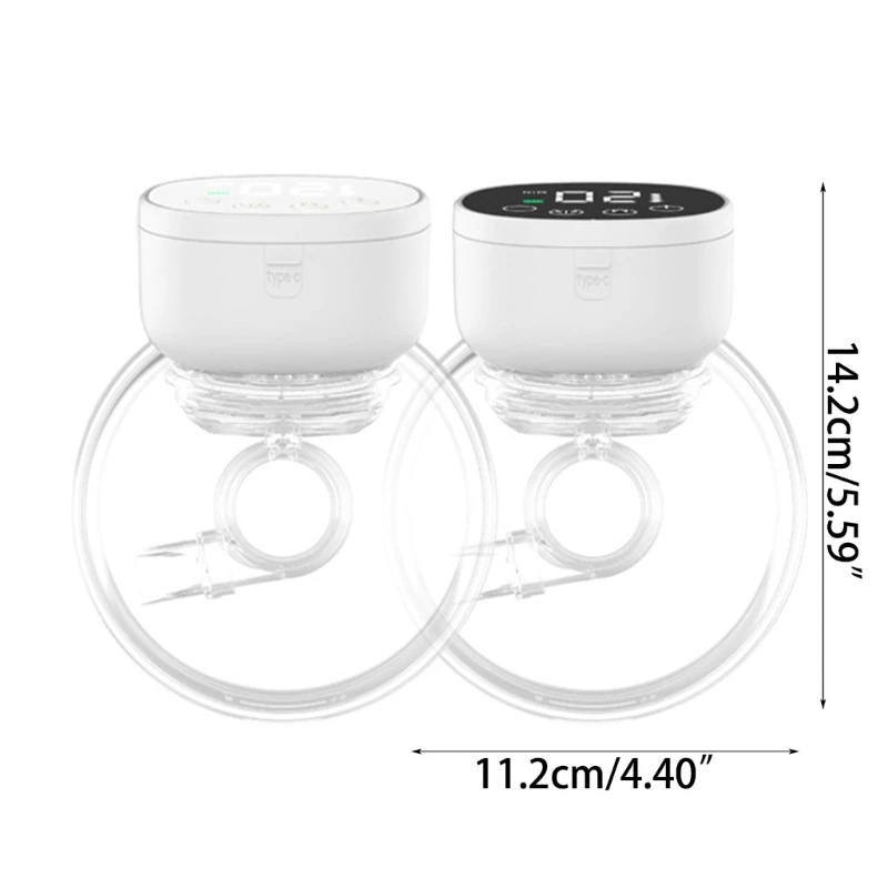 2/1PCS Electric Breast Pump Silent Wearable Hands-Free Newborn Comfort Milk Extractor Milker BPA Free Breastfeeding