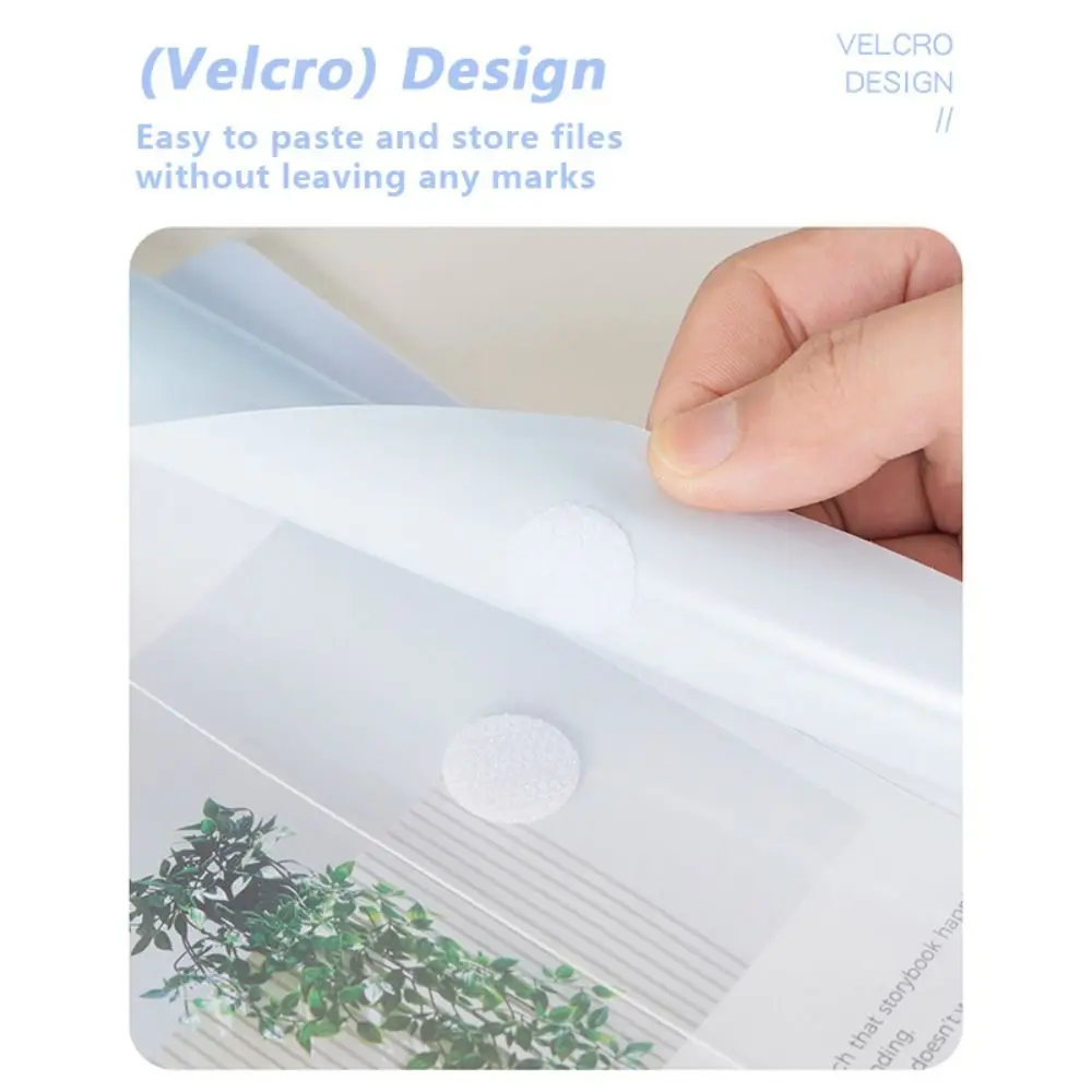 مجلد ملفات A4 من أوراق الشجر السائبة، حقيبة تخزين ورقية شفافة قابلة للفصل، كتيب تخزين مكتبي للطلاب