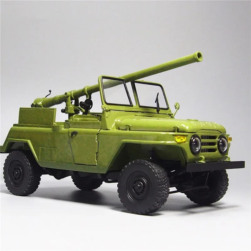 1:18 Scale Type 75 105 mm Recoilless Gun Alloy Die Casting Simulation 212 Vehicle Gun Model Collecting Toy Gifts