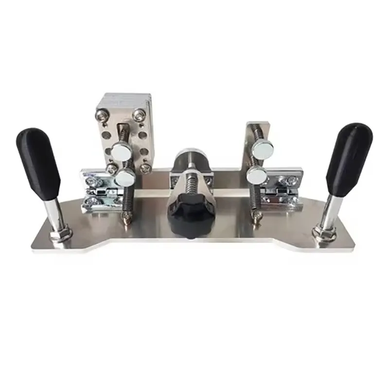 Handheld V-Jaw 304 Stainless Steel DIY Sharpening Tools with Fixed-Angle Grinder Jig for Blade Blank Rough Grinding Sanded