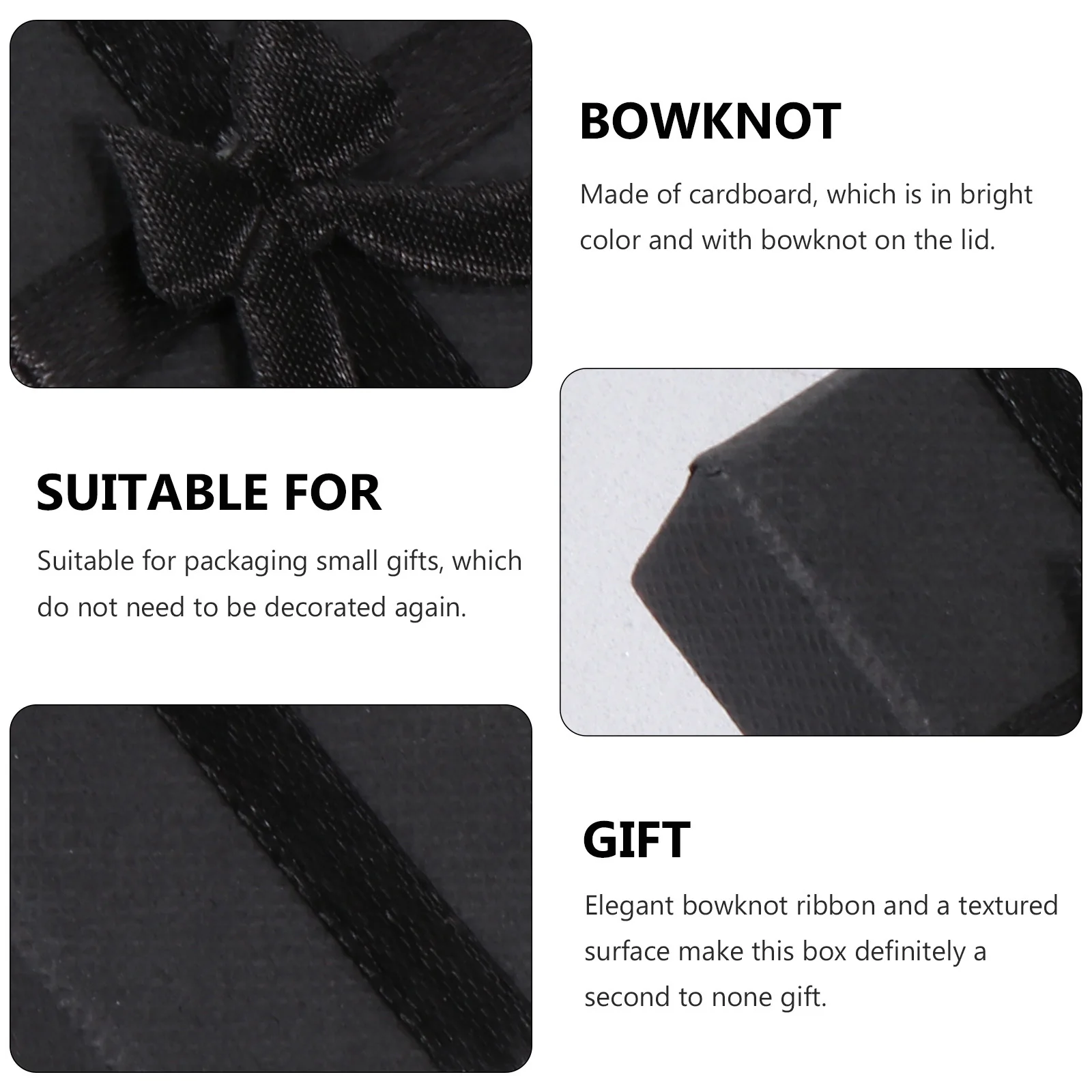 

6pcs Butterfly Knot Gift Box Cardboard Treat Boxes For Jewelry Chocolate Candy Packaging Present Case For Birthday Wedding