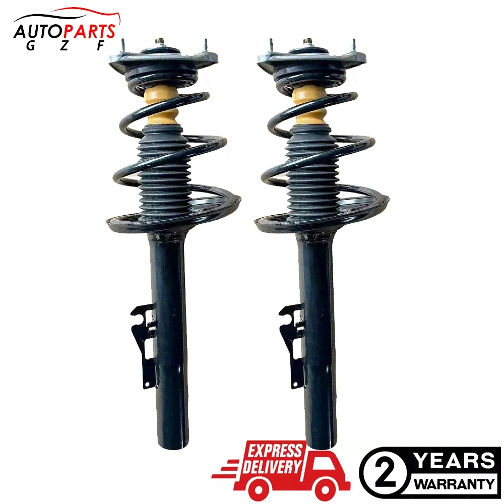 

2X Front Shock Struts Assys w/O PASM For Porsche 911 997 Carrera Targa 2WD 05-21