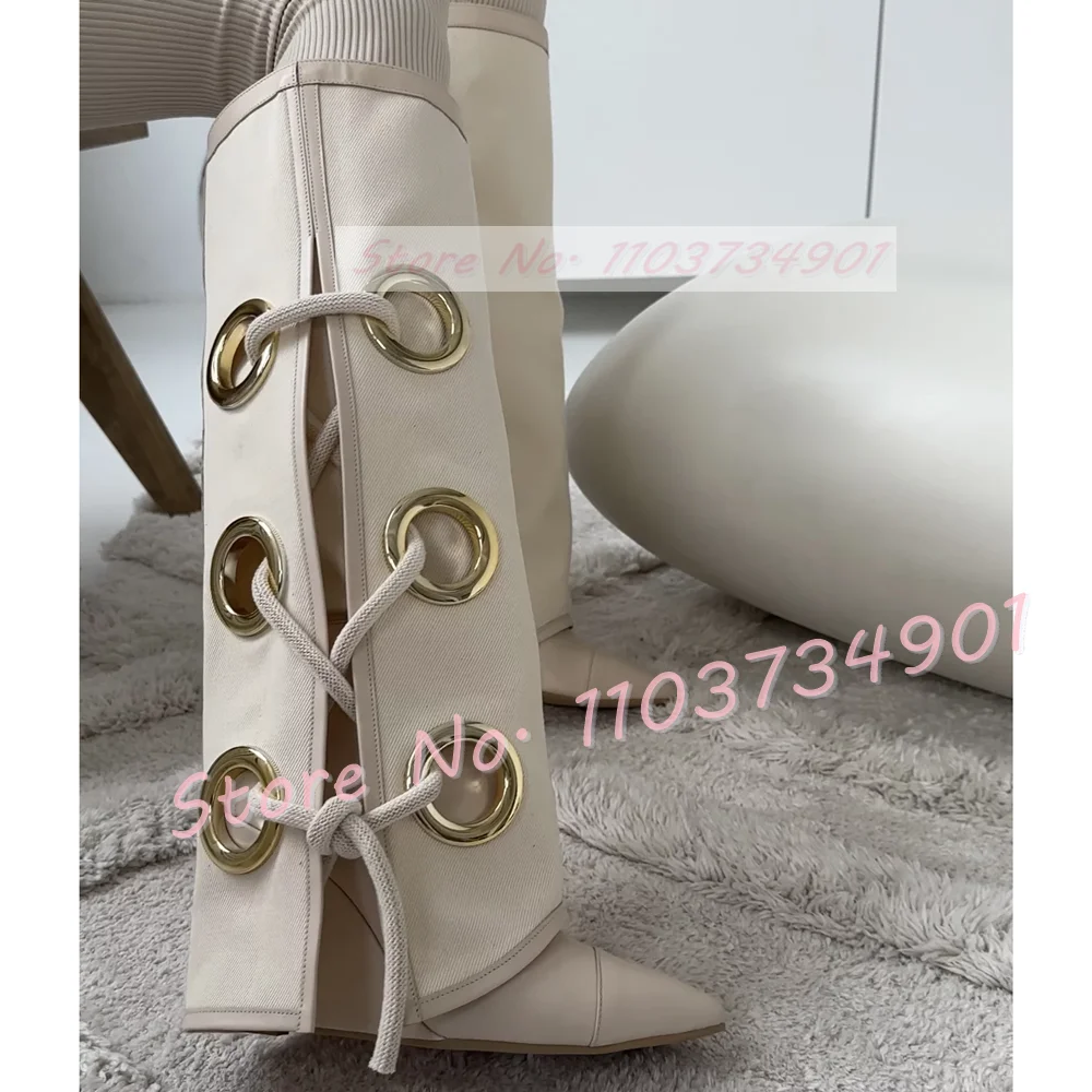 Cross Strap Knee High Clear Boots Women Pvc Open Toe Wedges Shoes Female Transparent Fashion Elegant Praty Nightclub Chic Boots