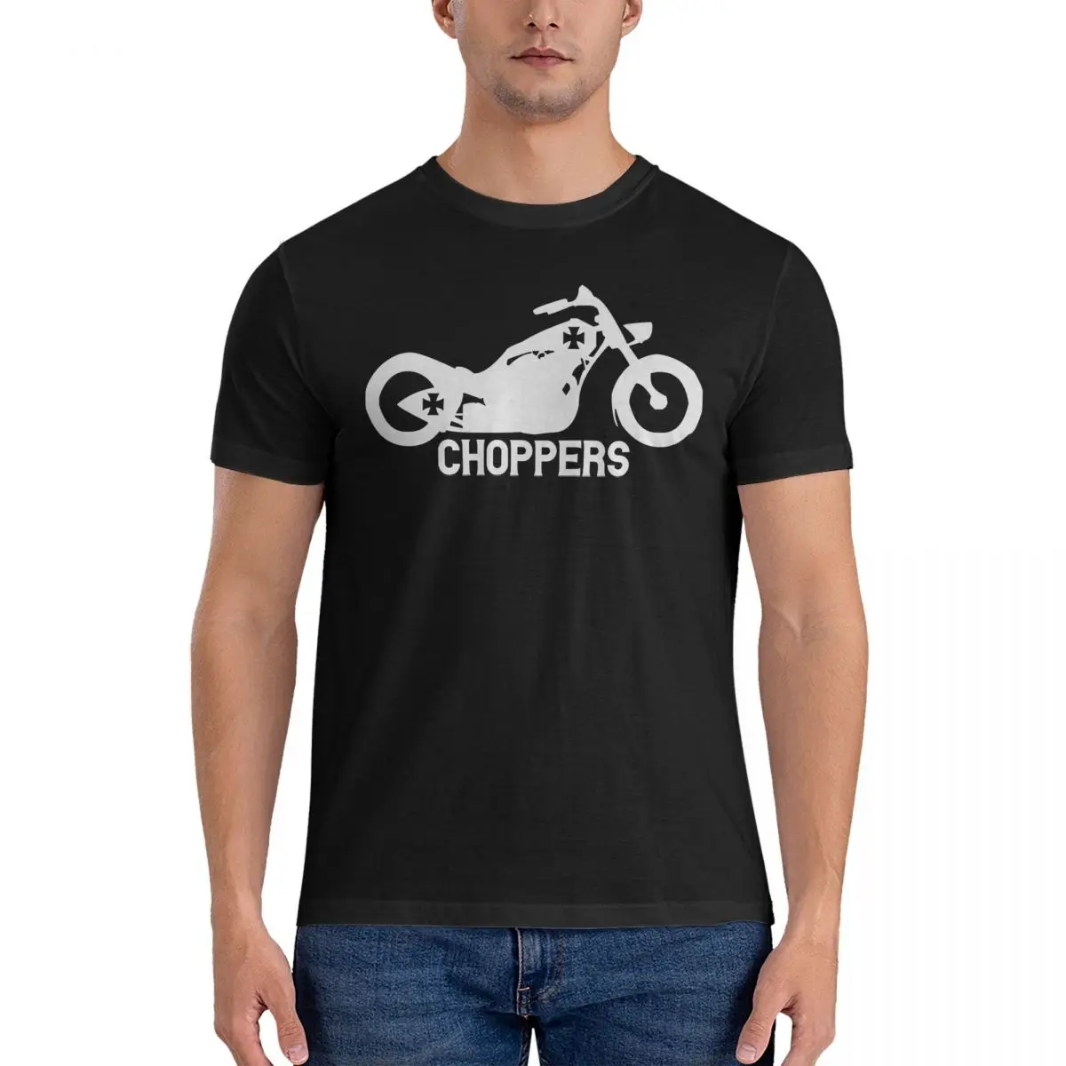 Bobbers graphic T-Shirt Men West Coast Choppers Humor 100% Cotton Tees Crewneck Short Sleeve T Shirts Adult tops fugees