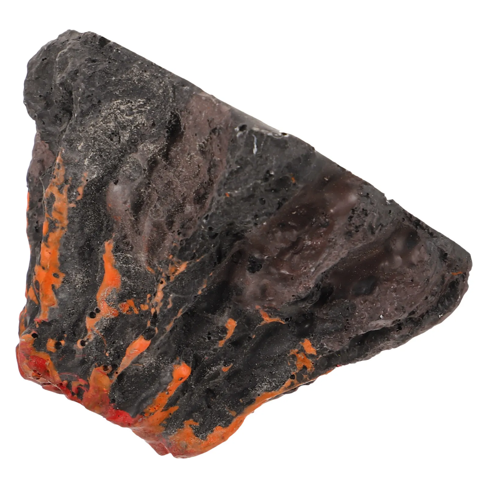 Resin Volcano Aquarium Decor for Fish Tank Landscaping Enhances Aesthetics Lifelike Volcanic Landscape Safe Eco-
