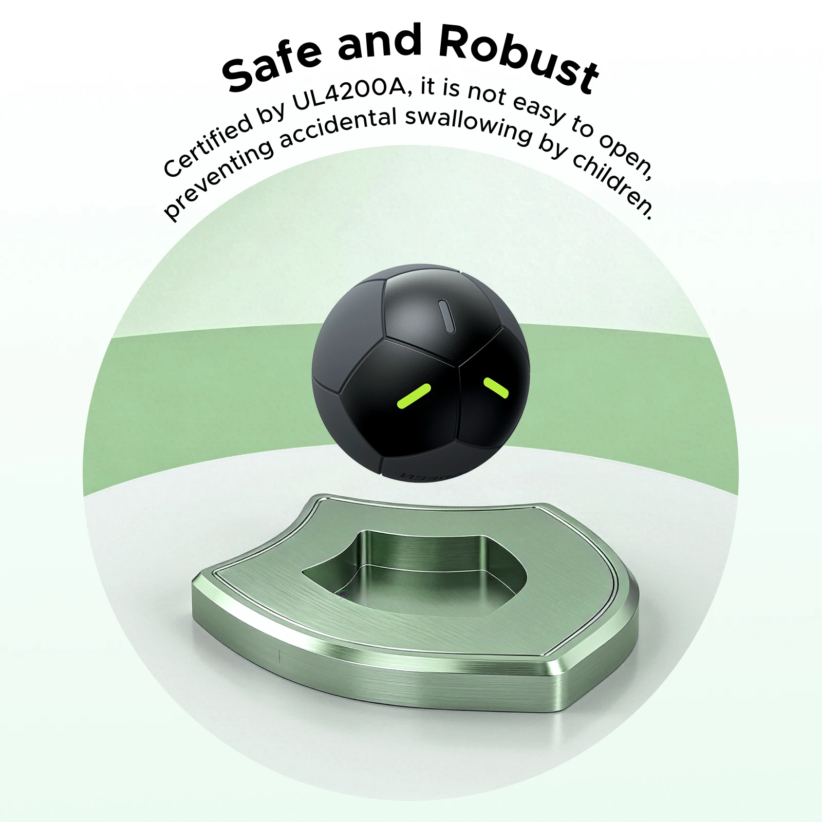 Soccer-Shaped Smart Tracker, Apple Find My, 5-Year Battery, IP68