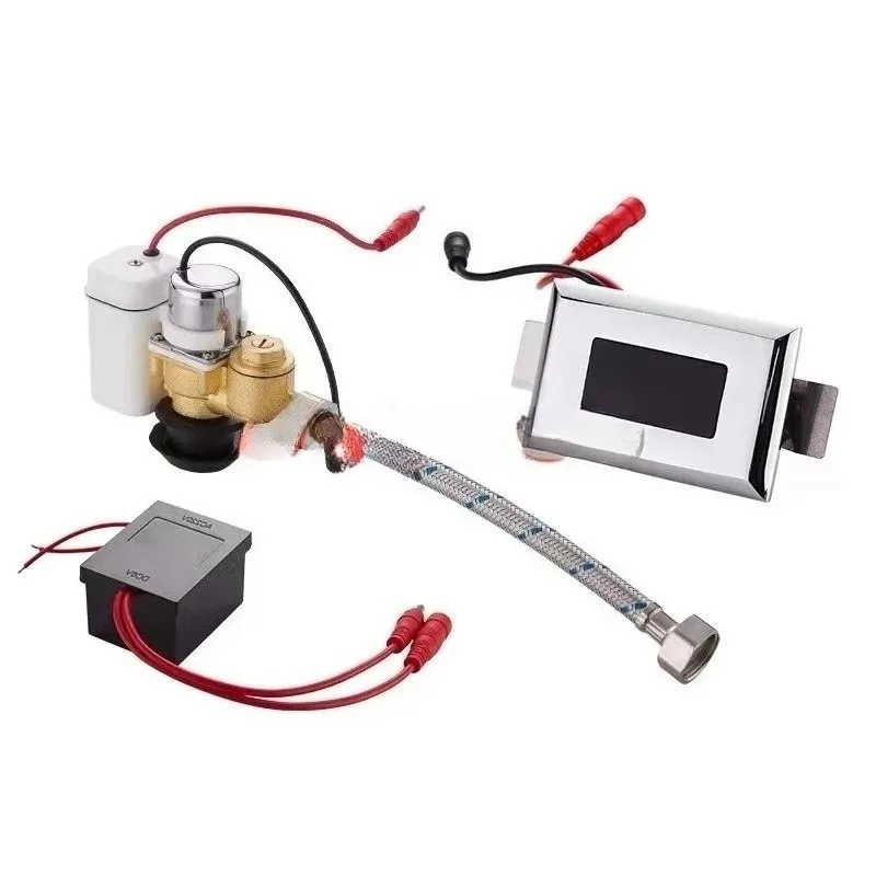 Suitable for Washroom Concealed Wall Mount Sensor Toilet Urinal Flushing Automatic Valve Full Set