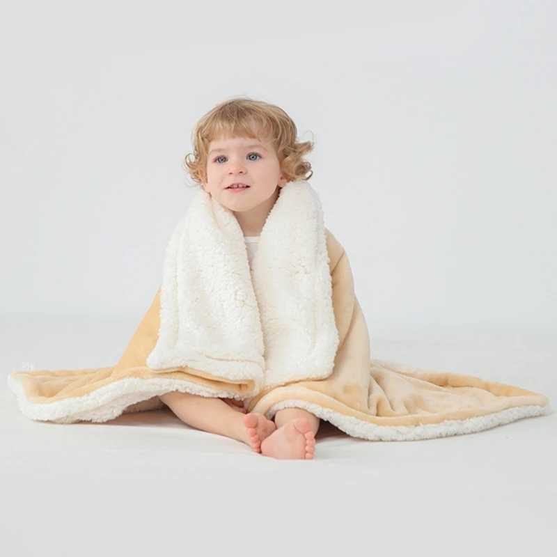 Couverture Thermique pour Bébé Garçon et Fille, Chaude et Épaisse, pour l'Automne et l'Hiver