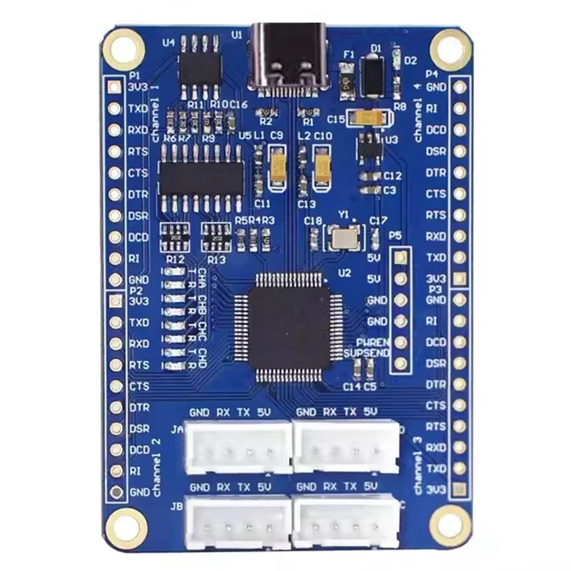

A95Q-USB в 4-сторонний преобразователь последовательного порта TTL FT4232HL Чип-многофункциональная поддержка питания 5 В 3,3 В