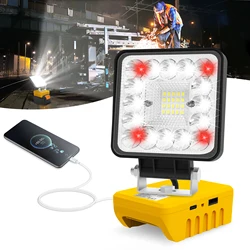 36LED For Dewalt Tool Lamp LED Work Light Portable Flashlight Outdoor Spotlight for DEWALT 18V-20V Li-ion Battery