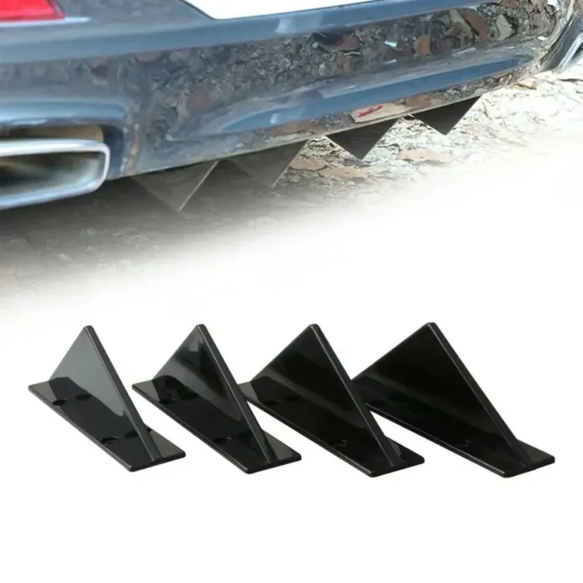 4-pcs-preto-traseiro-do-carro-inferior-para-choques-difusor-fin-spoiler-labio-asa-divisor-decoracao
