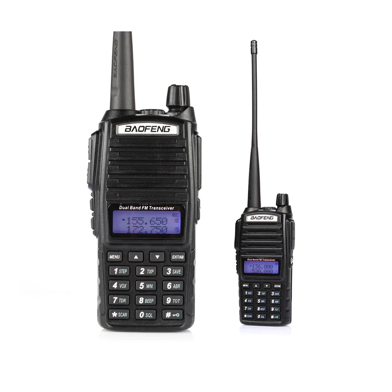 1CS/LOT UV-82 5W Walkie Talkie วิทยุ Baofeng Uv 82 Dual PTT Two Way วิทยุแบบ Dual Band UHF VHF วิทยุ10 KM วิทยุ FM