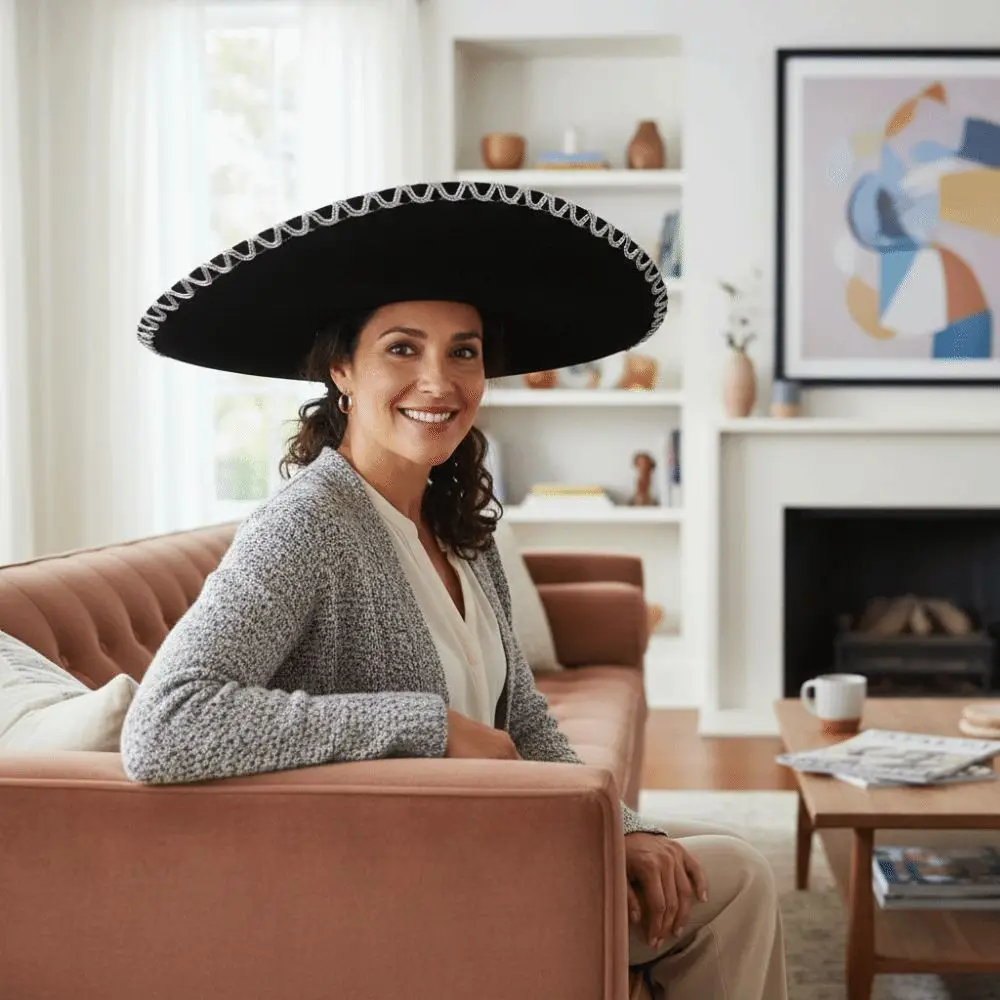 Vintage schwarze Kinder mexikanische Mütze Zauberer Hut Bühnenauftritt Urlaub Kostüm Hut Top Hüte Kinder Cosplay Hut Männer Frauen Unisex