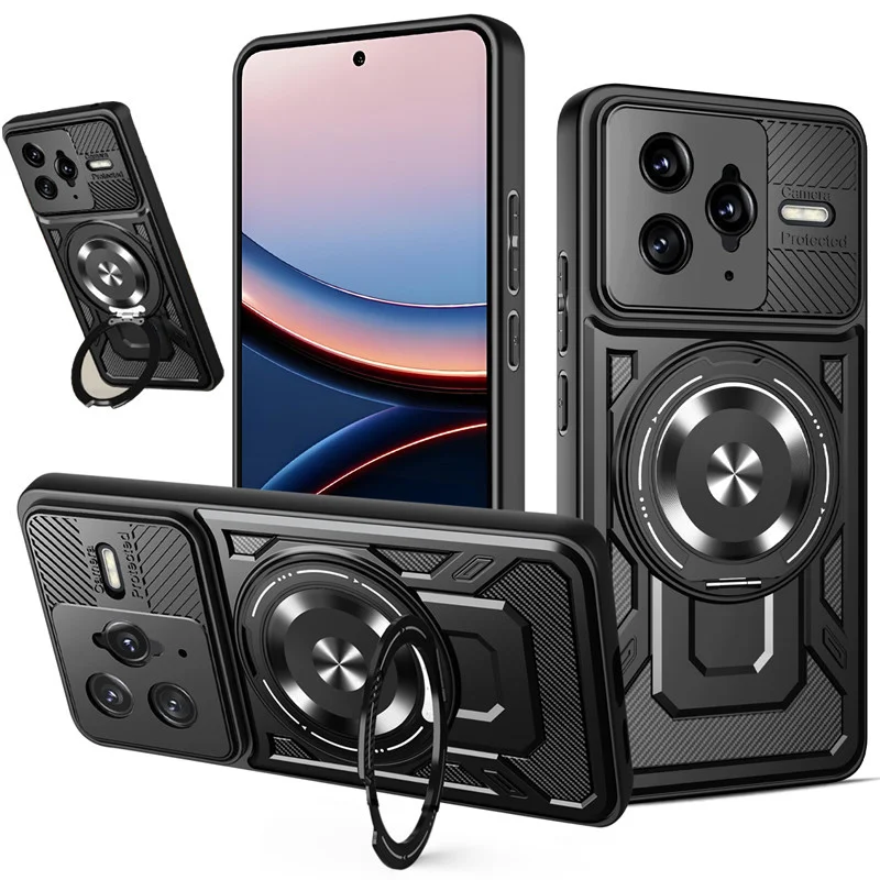 حافظة مدرعة شديدة التحمل لهاتف Xiaomi Poco F7 Pro / F7 Ultra 5G غطاء حماية حلقي حامل مقاوم للصدمات Fundas Coque Capa #1