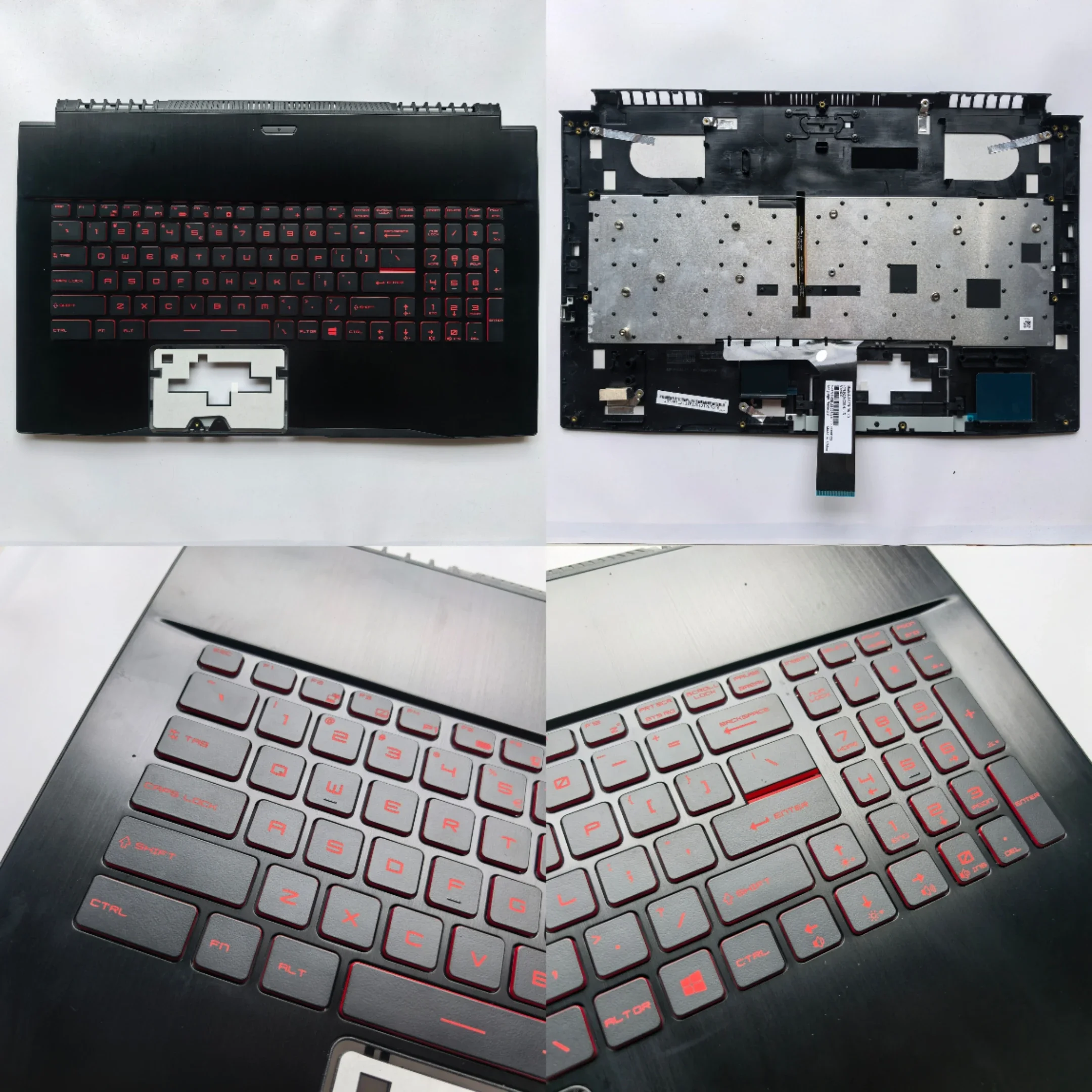 

US Red backlit new laptop palmrest with keyboard for MSI GF75 MS-17F1 17F2 17F3 17F4 17F5 WF75