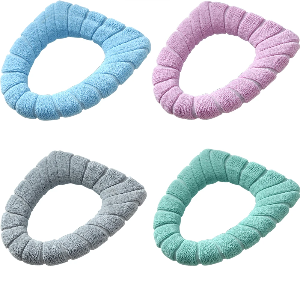 Toilet seat cushion winter plus velvet warmth seat cover washable universal Accessories