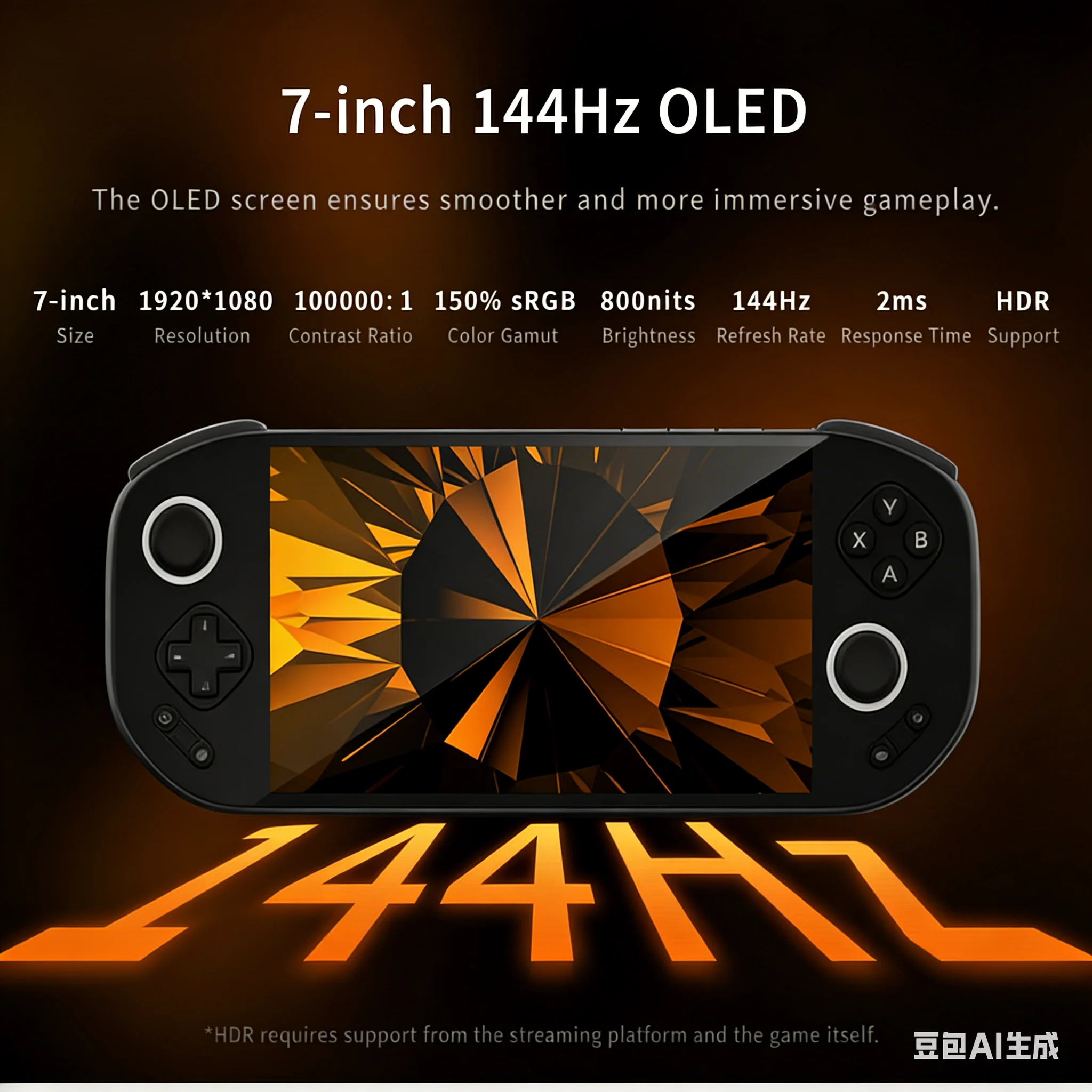 망미 포켓 맥스 휴대용 게임 콘솔 7인치 144Hz OLED 스냅드래곤 865 8GB 램 128GB 롬 8000mAh 안드로이드 게임 플레이어 (PS2 지원)