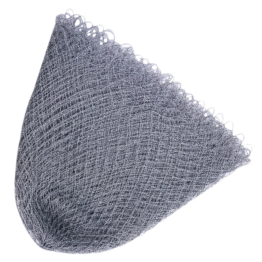 

Fishing Head Silver Grey 40 Hole Size Premium Sturdy Mesh Widened Thickened For Fish Shrimp Catching Aquarium Cleaning