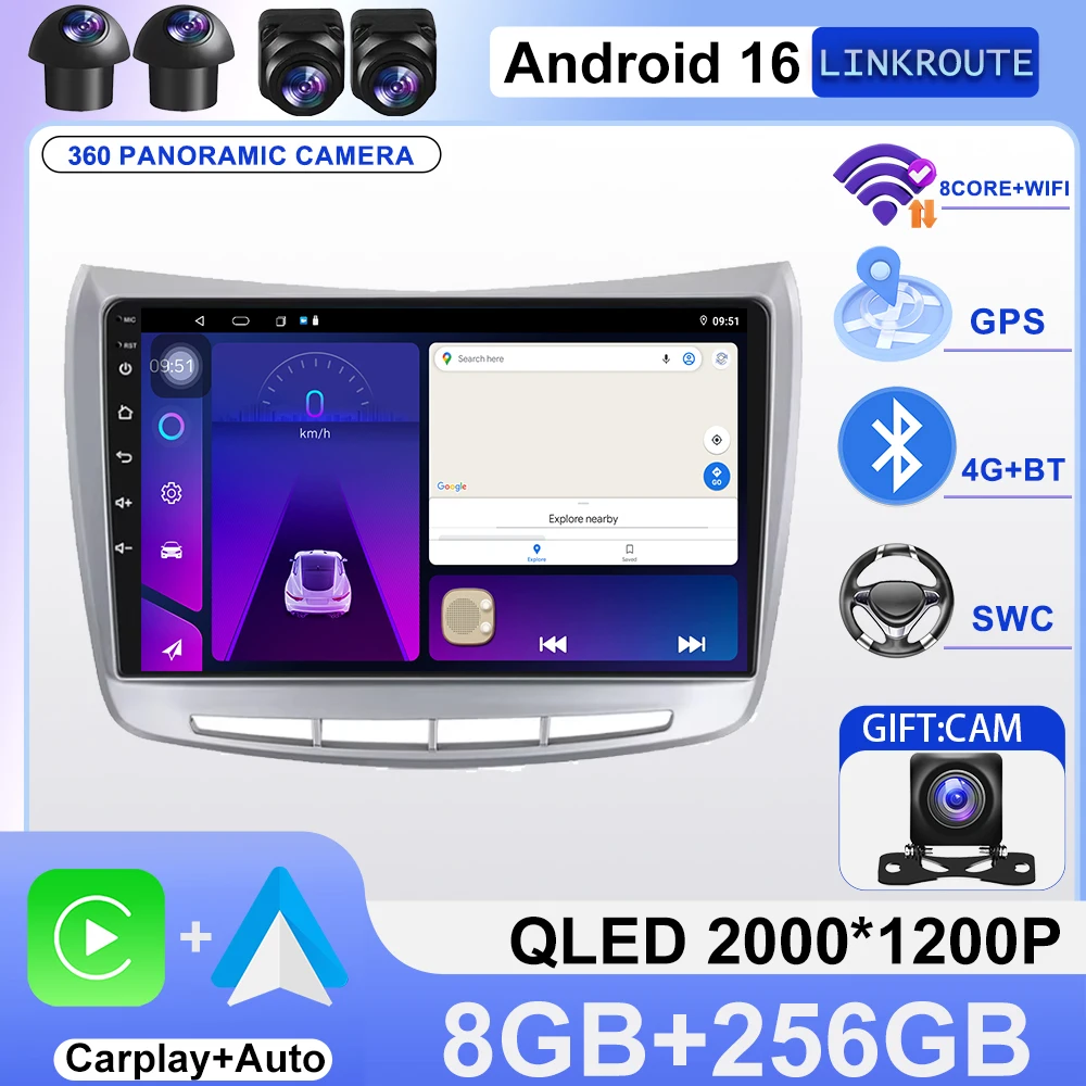 Car Stereo Autoradio For Lancia Delta 2009-2019 Video Multimedia Player GPS Navigation Plug And Play Carplay Head Unit 2k Screen