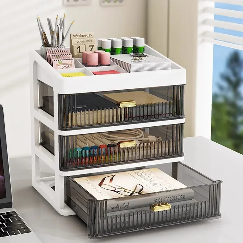 Schubladen-Aufbewahrung, Schreibtisch-Organizer, Schreibwaren, transparent, Bürobedarf, Organizer, Zubehör, Box, Kunststoff-Organizer, Boxen, Schule