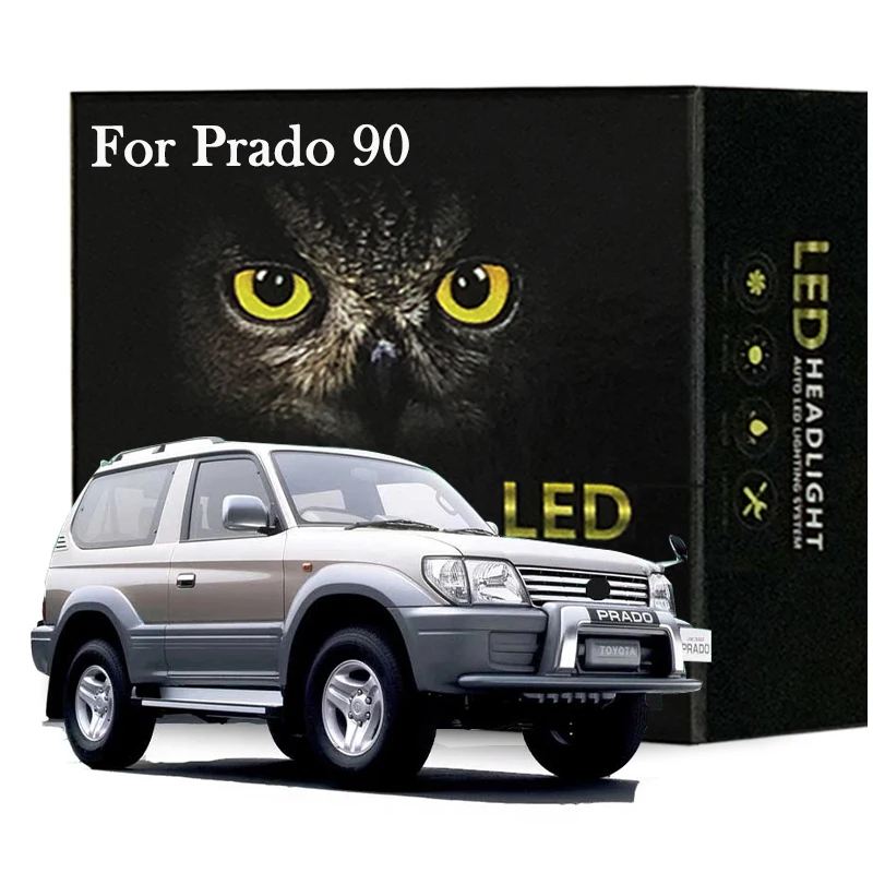 

11Pcs Car Led Interior Light Kit For Toyota Land Cruiser Prado 90 For Toyota Prado 90 1996-2001 Led Bulbs Canbus No Error