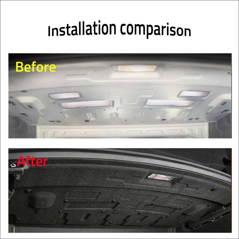 سيارة جذع العزل القطن عازلة للصوت السجاد لزجة الوسادة سيارة التصميم لشركة فولكس فاجن باسات B8 2017-2023 #2