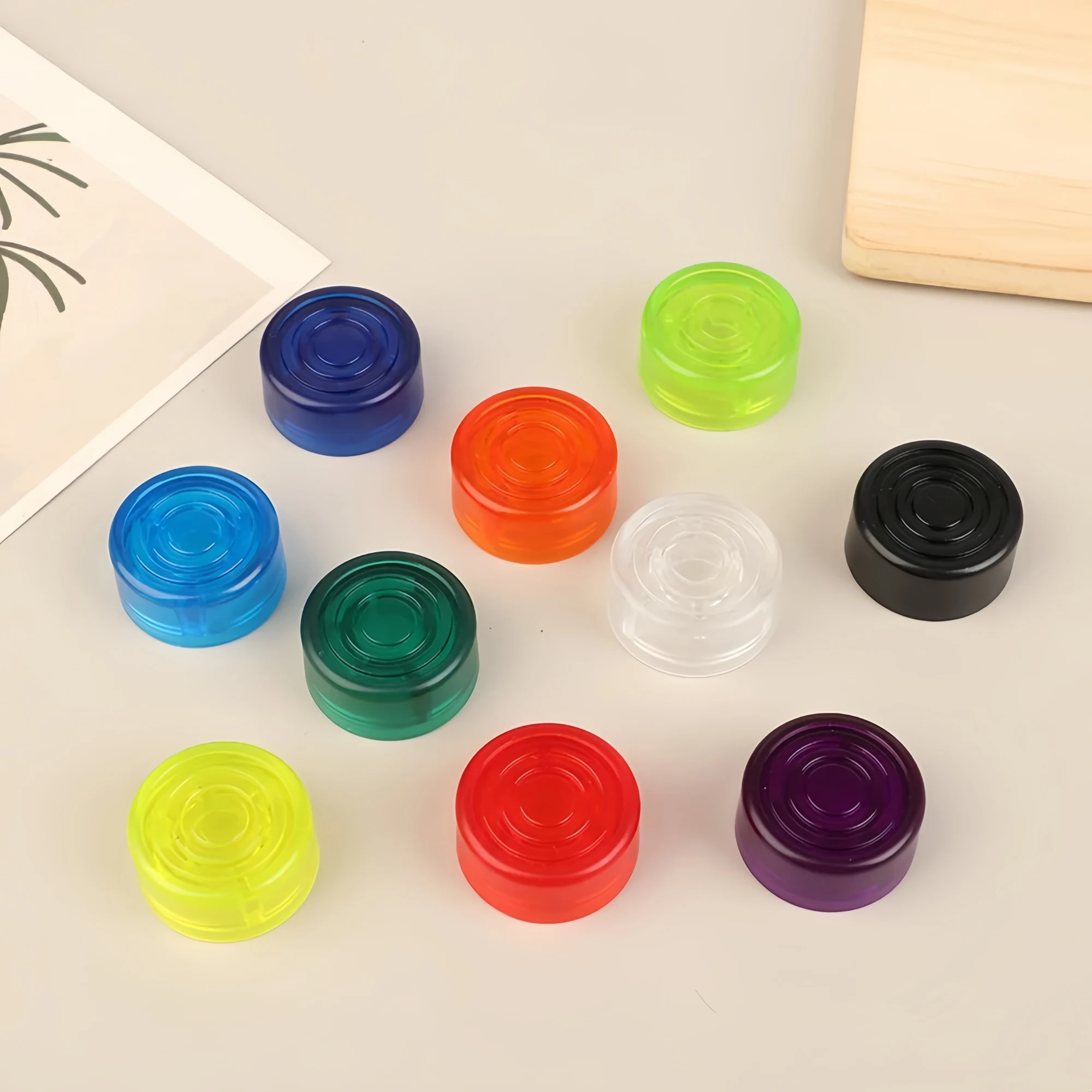 Miwayer 5pcs Foot Nail Cap Footswitch Toppers Candy Color Knobs Protector for Guitar Bass Effect Pedal Stompbox Switch