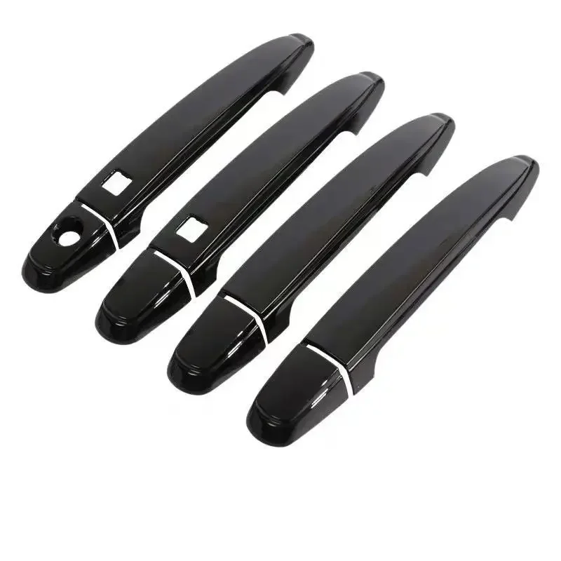 For Toyota Premio Allion T260 2008~2019 Glossy Black Carbon Fiber Chrome Door Handle Cover Car Styling Accessories Stickers