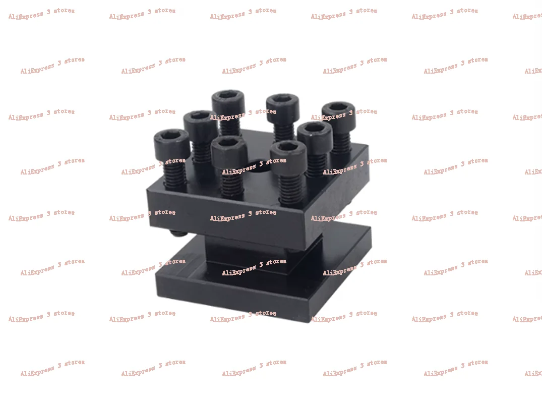 New Square Tool Post Rest Metal Holder, Lathe Spare Parts For WM210V-212-M6  Machine Part Accessories With Screw