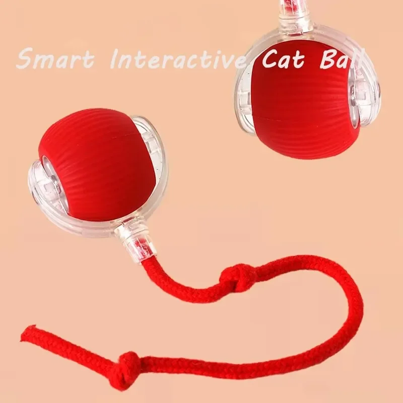 Interactive Cat Toy Motion Activated Fast Rolling Carpet Toy Interactive Auto Ball Toy Kitten Accessories Pets Products Pet Toys