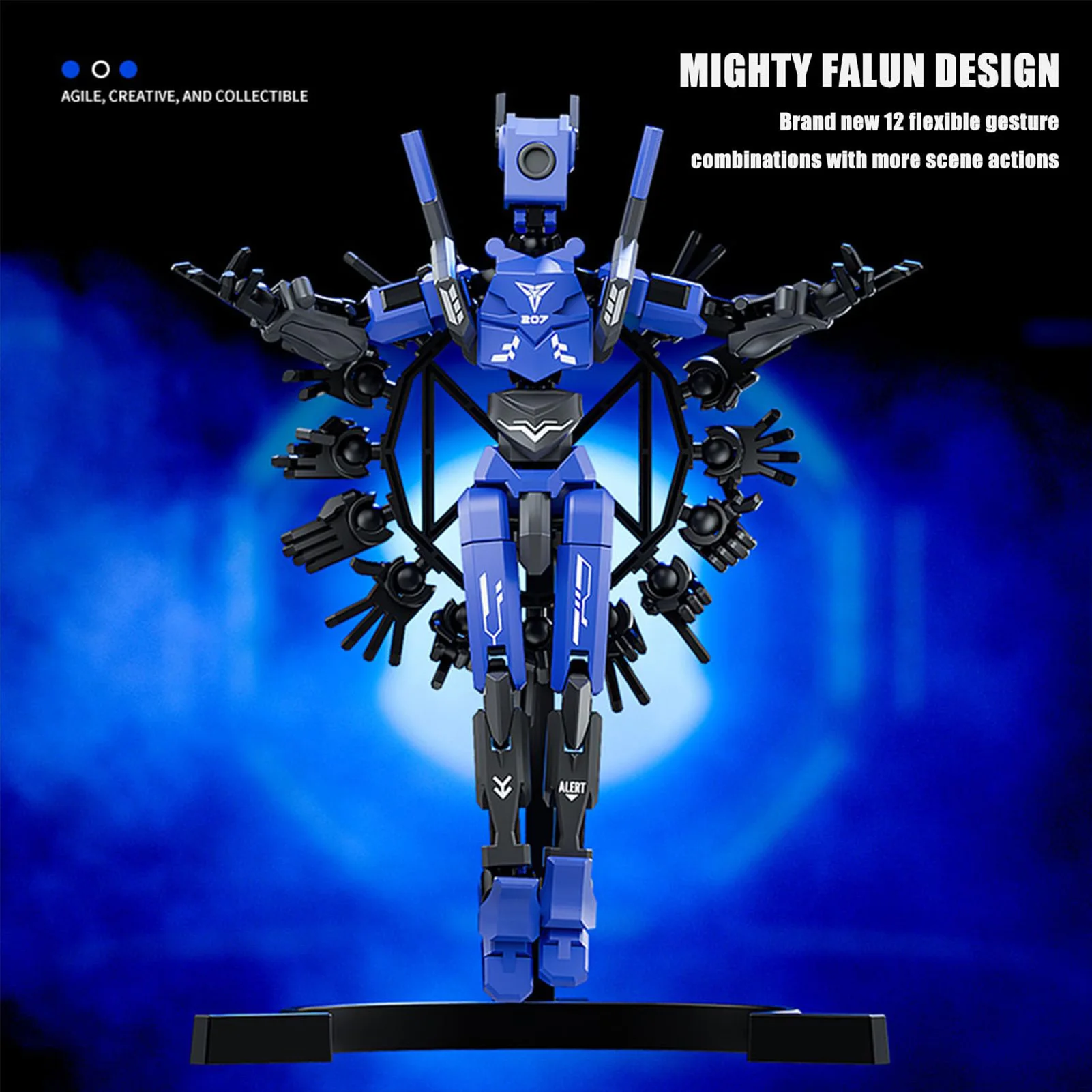 

Action Figure DIY Assembled Toy Multi-Articular Model Figures Desktop Decorations for Home Office Desktop Ornament