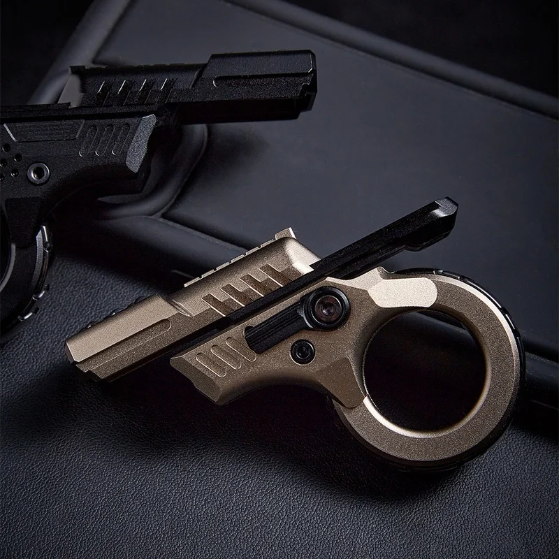 Azul EDC Titaniumlegering Jeugdeditie Mechanische ratel Magnetische kaart Vingerspeelgoed Trendy speelgoed Stress Relief Fidget Spinner