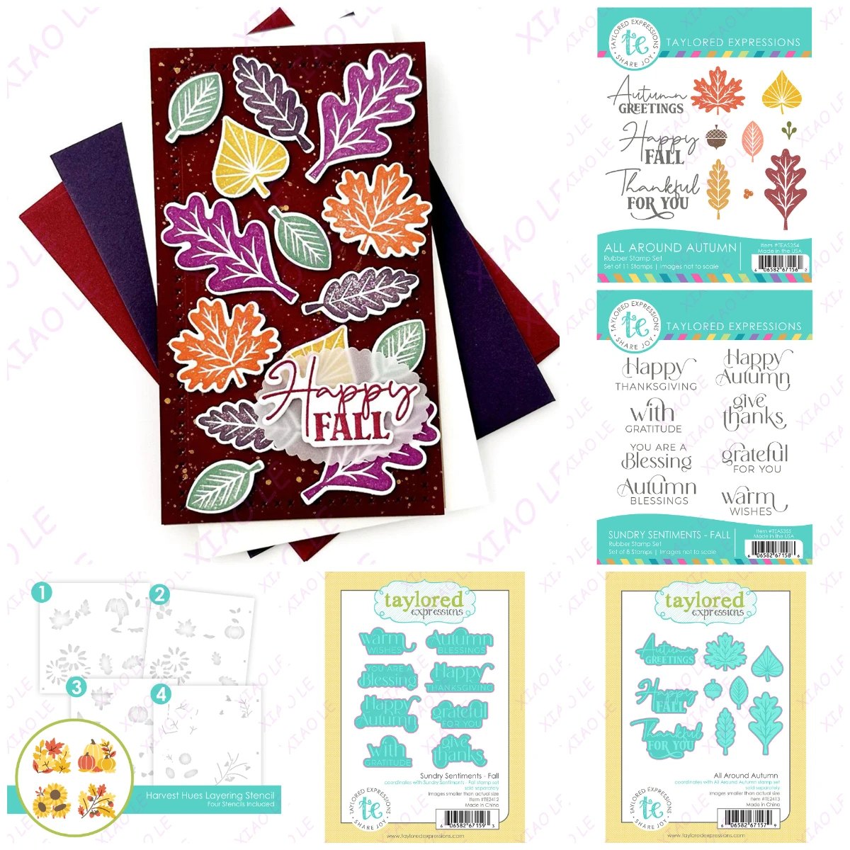 Harvest Hues Layering Stencil Metal Cutting Dies Silicone Stamps Scrapbooking New Make Photo Album Card Diy Paper Embossing Craf